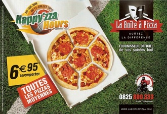 Happy Hour Boite à Pizza pendant la coupe du monde de football