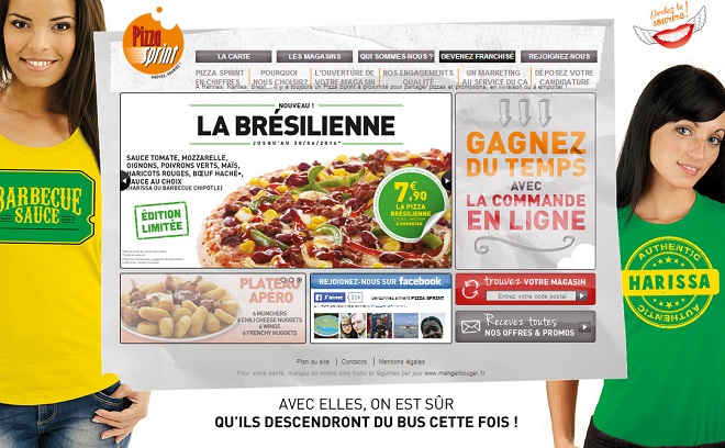 Pizza Sprint pendant la coupe du monde de football